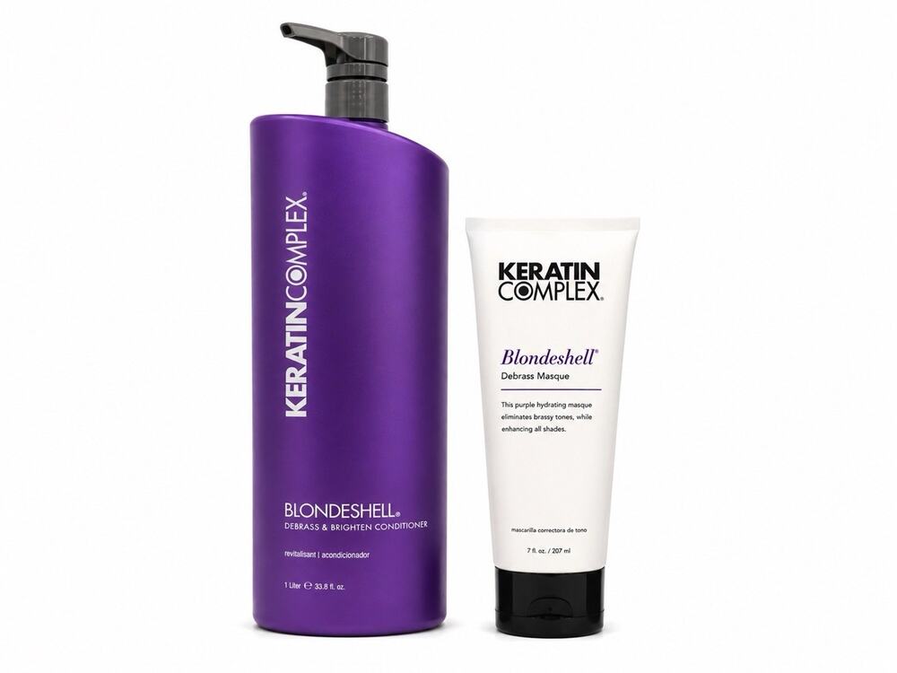 Keratin Complex Blondeshell Conditioner & Debrass Masque Set 33.8 & 7 Fl Oz